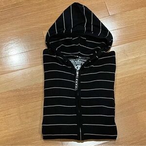 England’s Dreaming Striped Cotton Zip Cardigan